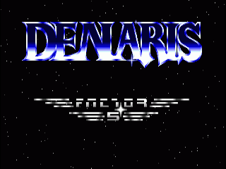 Denaris title screen for Amiga